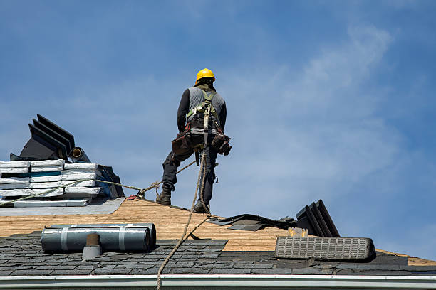 Professional Roof Replacement technician working in Mendon, OH